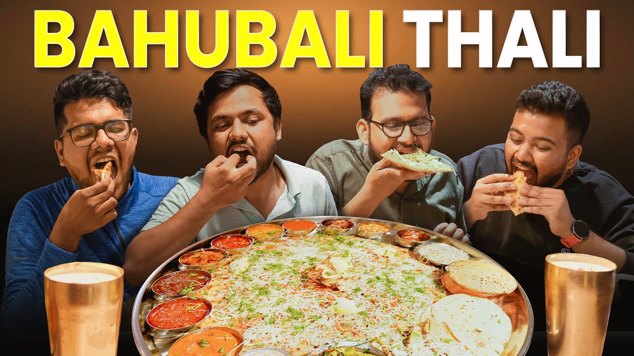 Bahubali Paratha Thali Challenge 💥 | Can We Finish It?