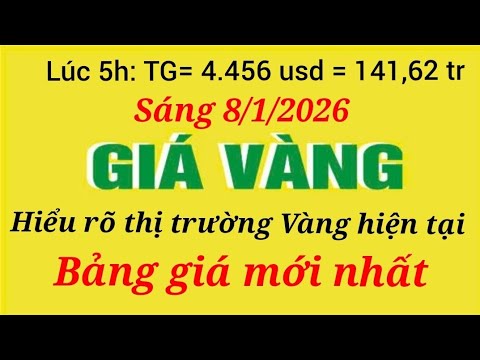 Giá Vàng Hôm Nay 8/1/2026: Nhẫn 9999, SJC, 24K, 18K
