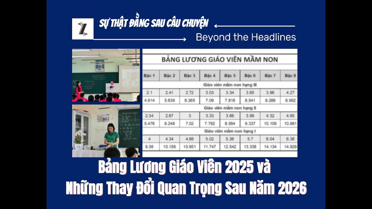 Bảng Lương Giáo Viên 2025 & Những Thay Đổi Sau 2026: Cập Nhật Mới Nhất 📚
