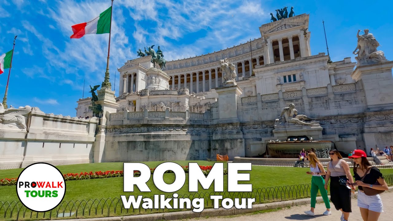 7-Hour Walking Tour of Rome, Italy 🇮🇹 | 4K City Walk with Captions