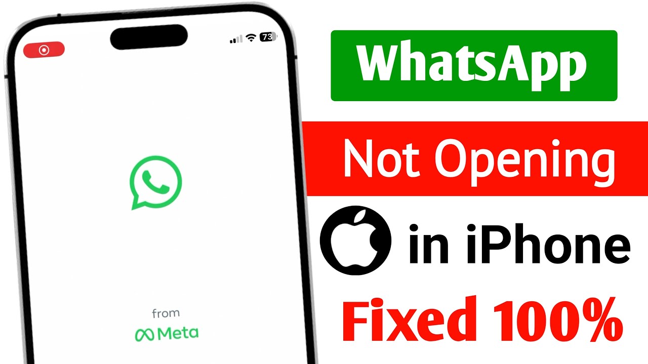 Whatsapp Not Opening in iPhone || Fix Whatsapp Not Opening / Working in iPhone Today