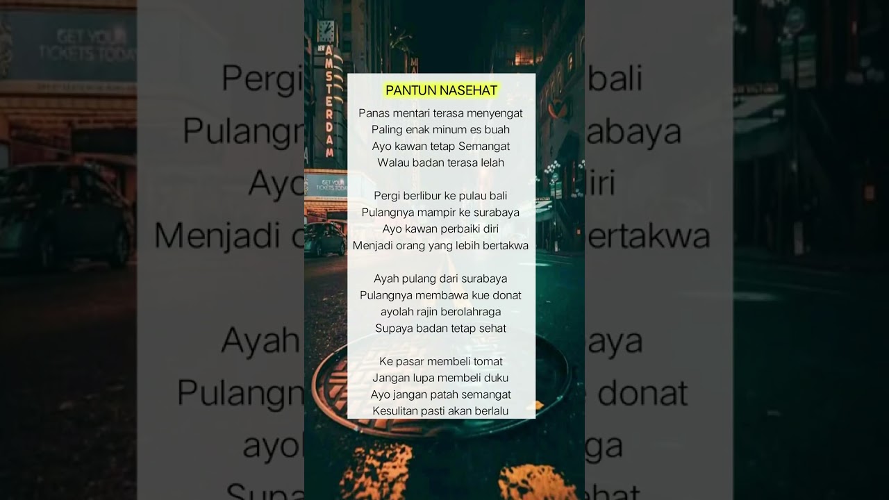 Pantun Nasehat: Wisdom in 4 Lines 🌿