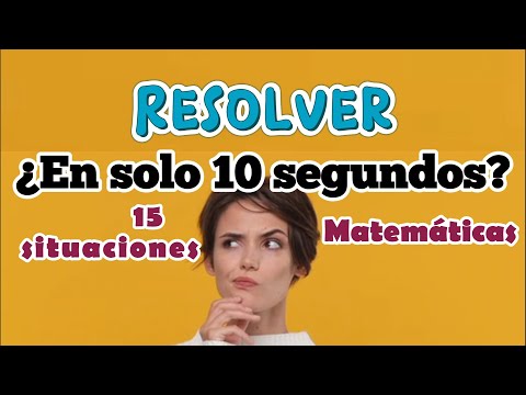 ¿CUÁNTO sabes de MATEMÁTICAS? TEST de MATEMÁTICAS con tiempo.