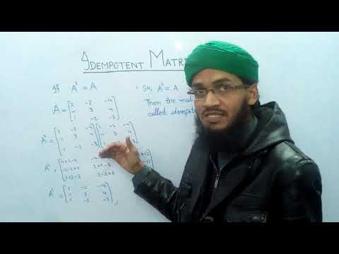 Matrices, Idempotent Matrix