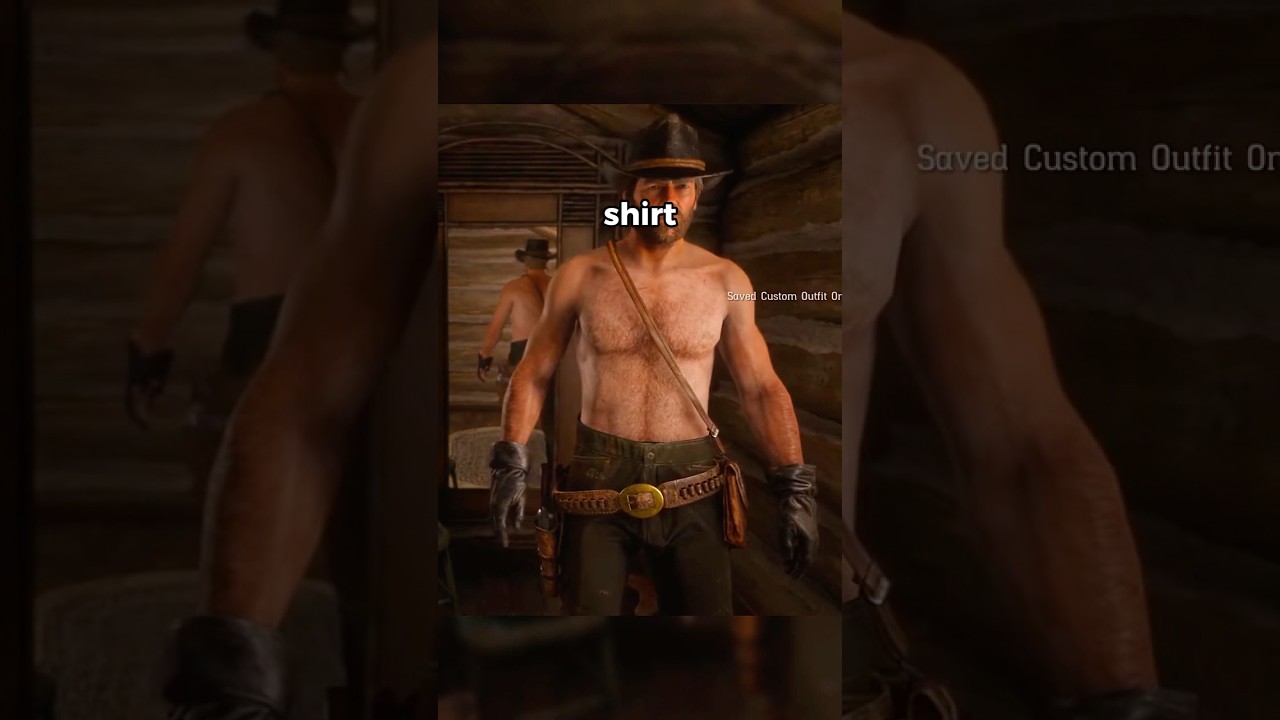Easily Remove Arthur’s Shirt in RDR2 with This Simple Trick 🧥