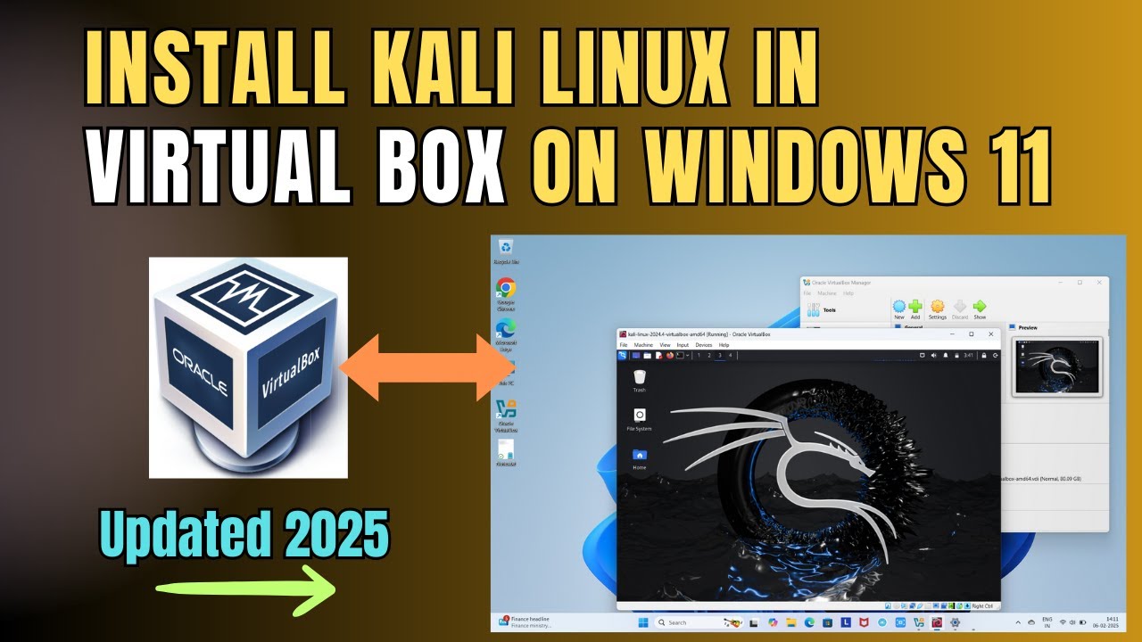 Install Kali Linux on VirtualBox Windows 11 (2025)
