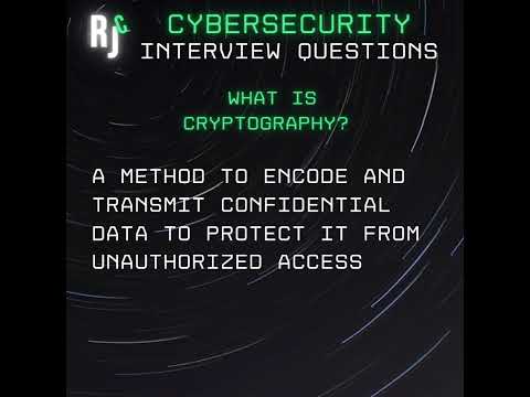 What is Cryptography? #cybersecurity #interview