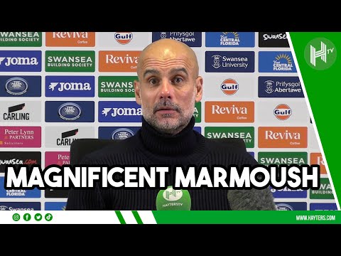 SO NICE to have Marmoush BACK SCORING | Pep Guardiola | Swansea 1-3 Man City
