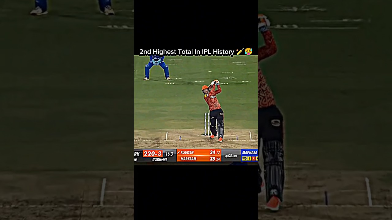 2nd Highest Total in IPL History 🏏