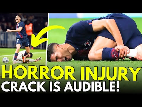 ACHRAF HAKIMI INJURY Nightmare 😭🔴 Luis Díaz RED CARD Tackle Crushes PSG vs Liverpool ⚽