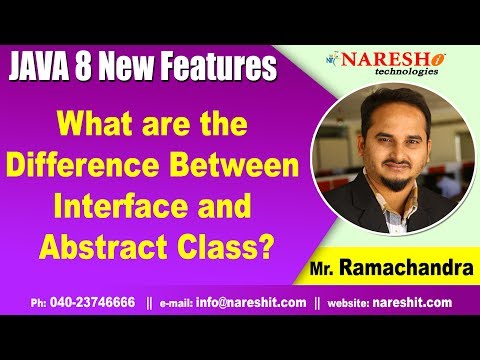 Java 8 Features Tutorials | What are the Difference Between Interface and Abstract Class?