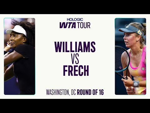 Venus Williams vs. Magdalena Frech | 2025 Washington Round of 16 | WTA Match Highlights