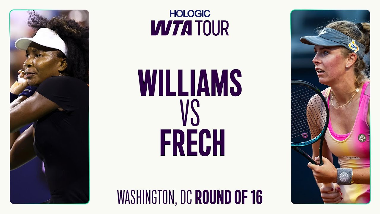 Venus Williams vs. Magdalena Frech | Exciting 2025 Washington Round of 16 Highlights 🎾
