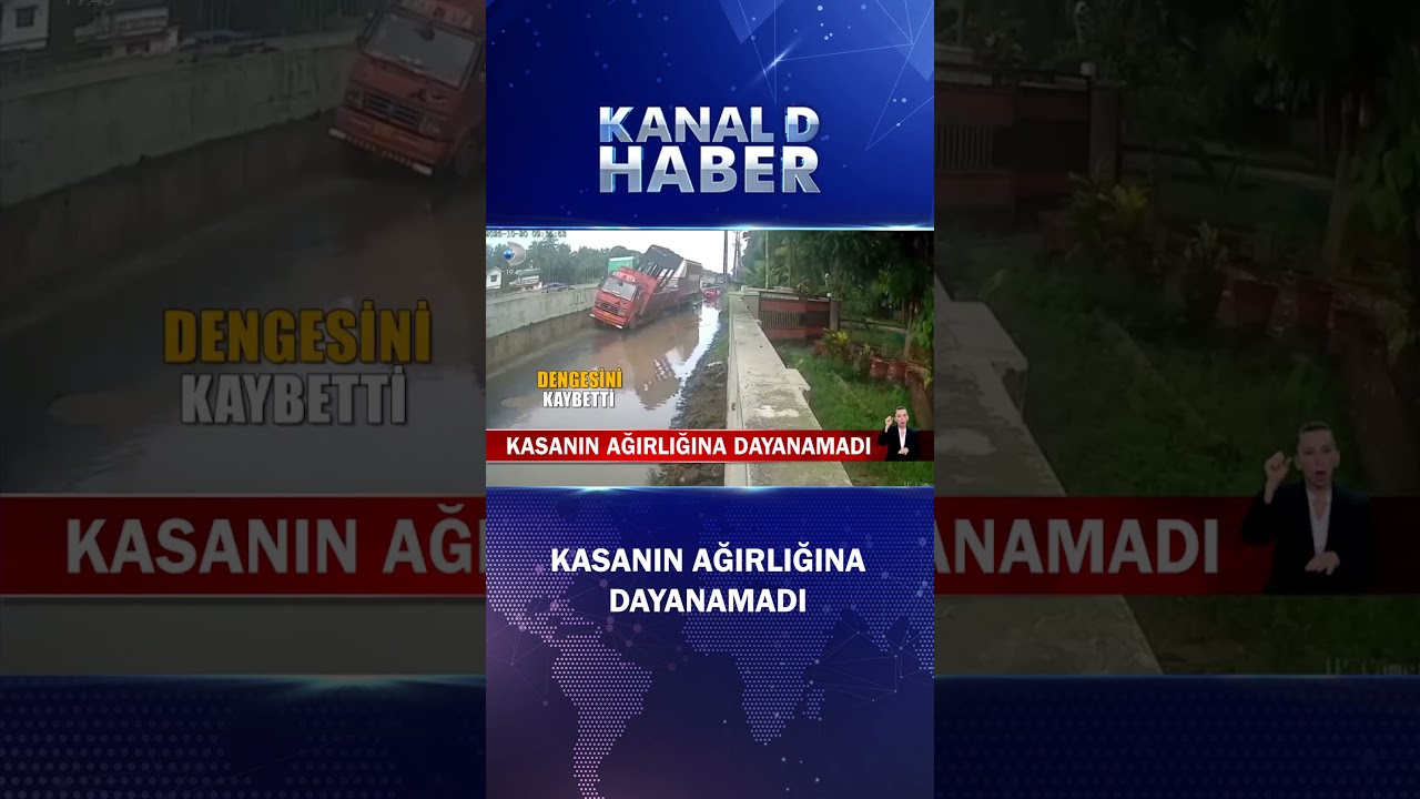 Kamyonet Kasaların Ağırlığına Dayanamayıp Devrildi! 🚚