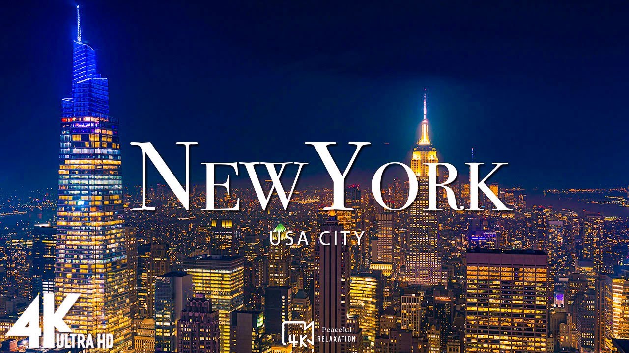 New York 4K UHD: Relaxing Piano & Nature Scenes 🎶