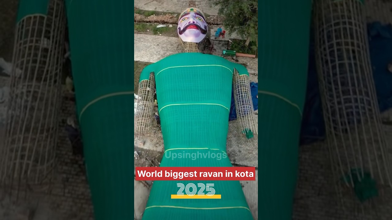 Kota ka ravan 2025 | कोटा रावण 2025 | Kota Dussehra mela 2025 | #kota #ravan #shorts #upsinghvlogs
