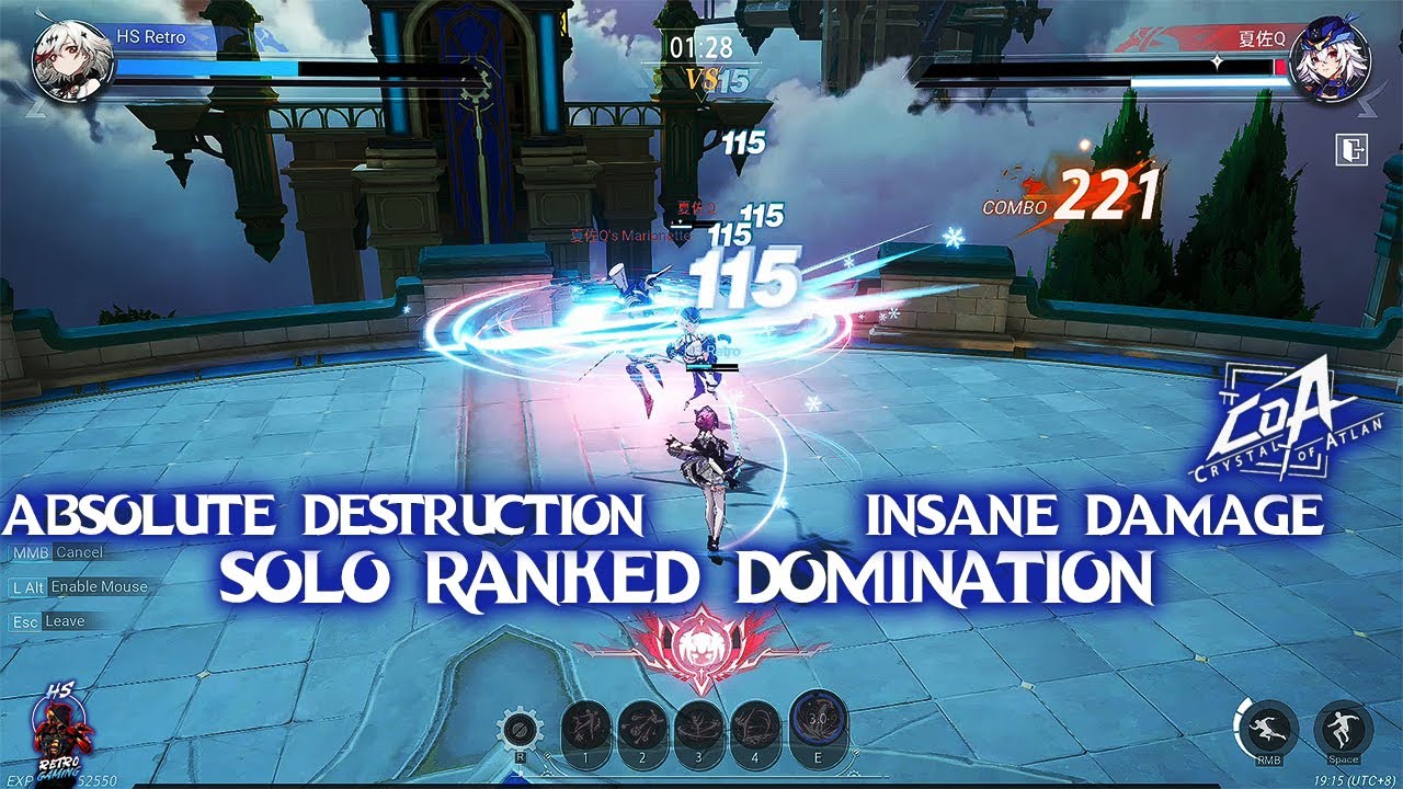 Crystal of Atlan Solo Ranked Match – Epic Damage! 🔥