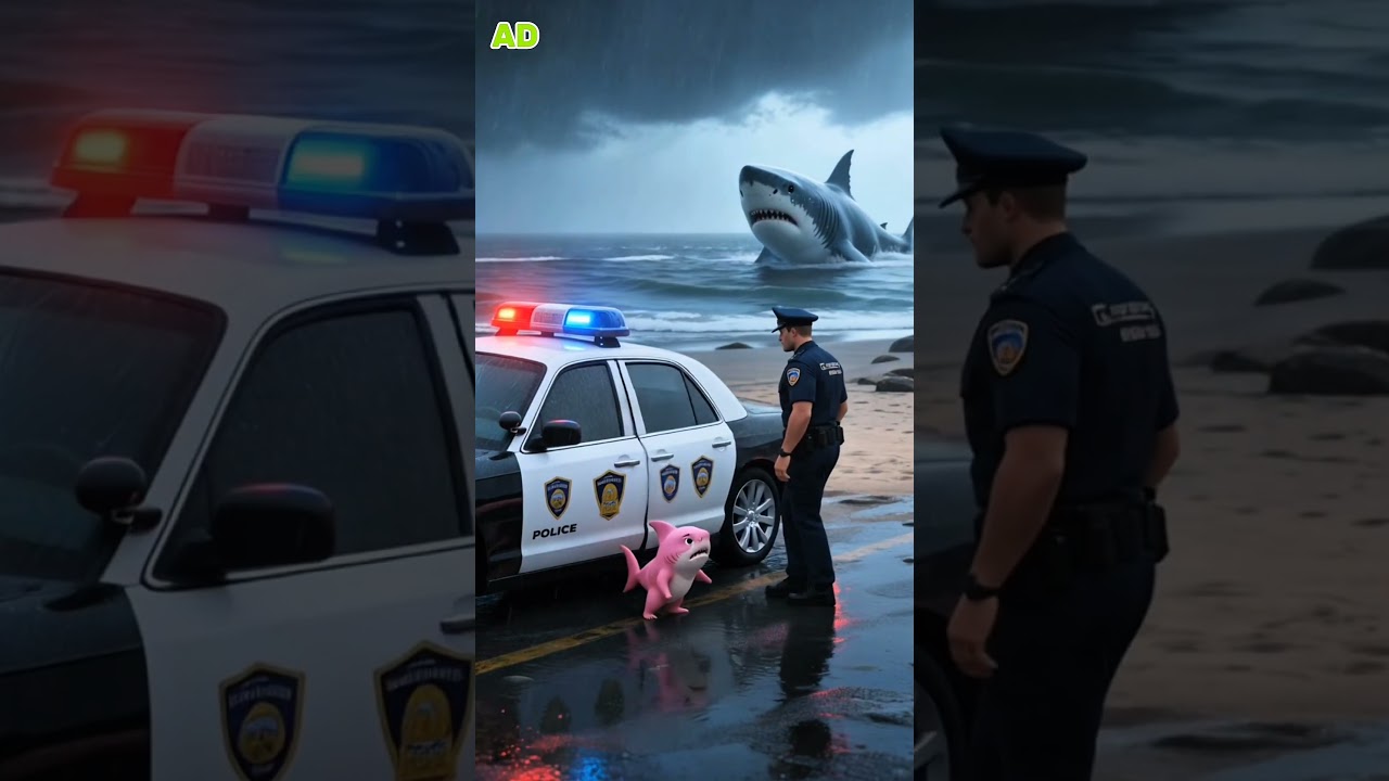 Baby Shark Caught by Police Near Coastal Town 🦈