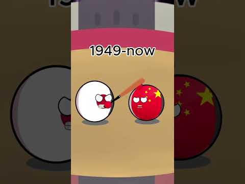 History of China and Japan war #countryballs #china #japan #taiwan #war #history
