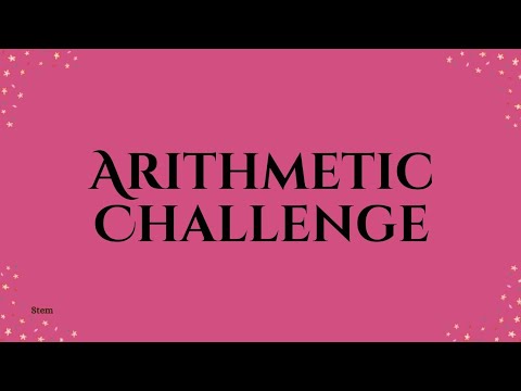 ARITHMETIC CHALLENGE | ADDITION, SUBTRACTION, MULTIPLICATION & DIVISION | SPEED MATH