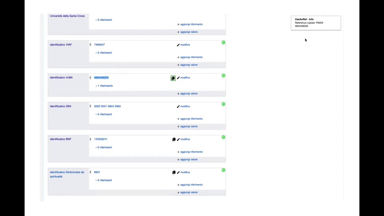 UseAsRef: Add External IDs on Wikidata