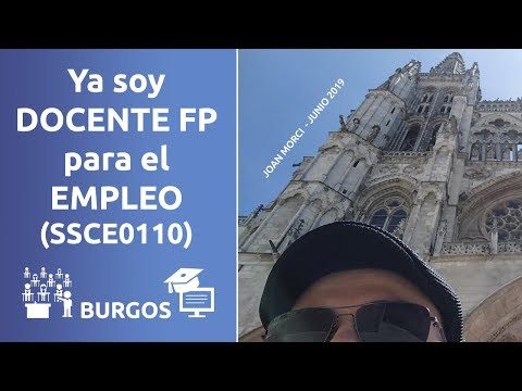 Ya soy Docente de FP para Empleo (SSCE0110) en Burgos