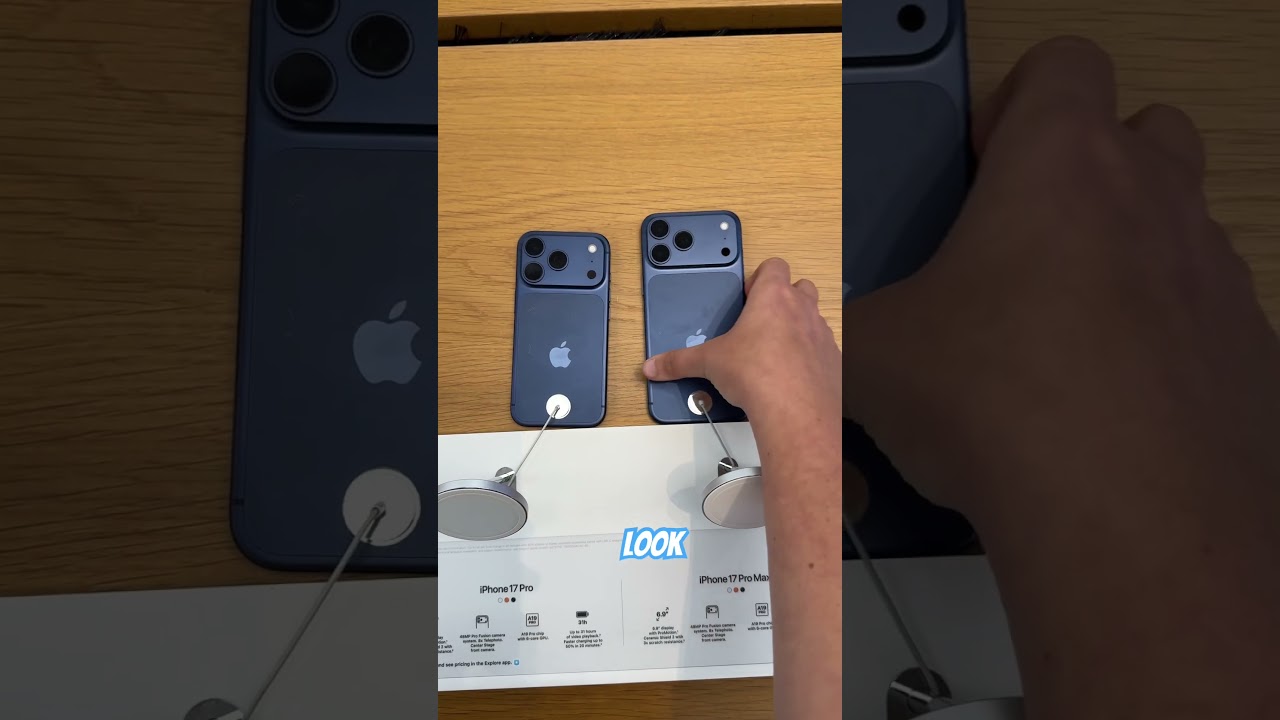 iPhone 17 Pro vs Max Size Comparison 📱
