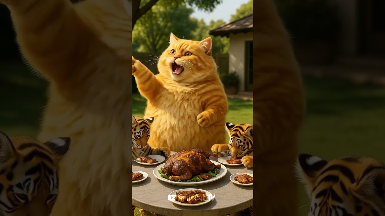 Multfilm Mushuk va Yo‘lbarslar Jamoasi 🐅