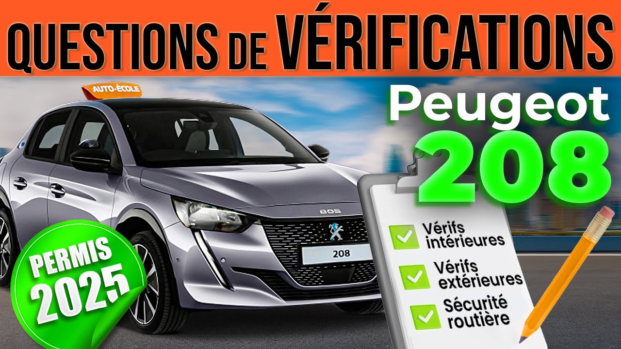 Vérification des Feux et Clignotants pour le Permis 2024 - Peugeot 208 🚗
