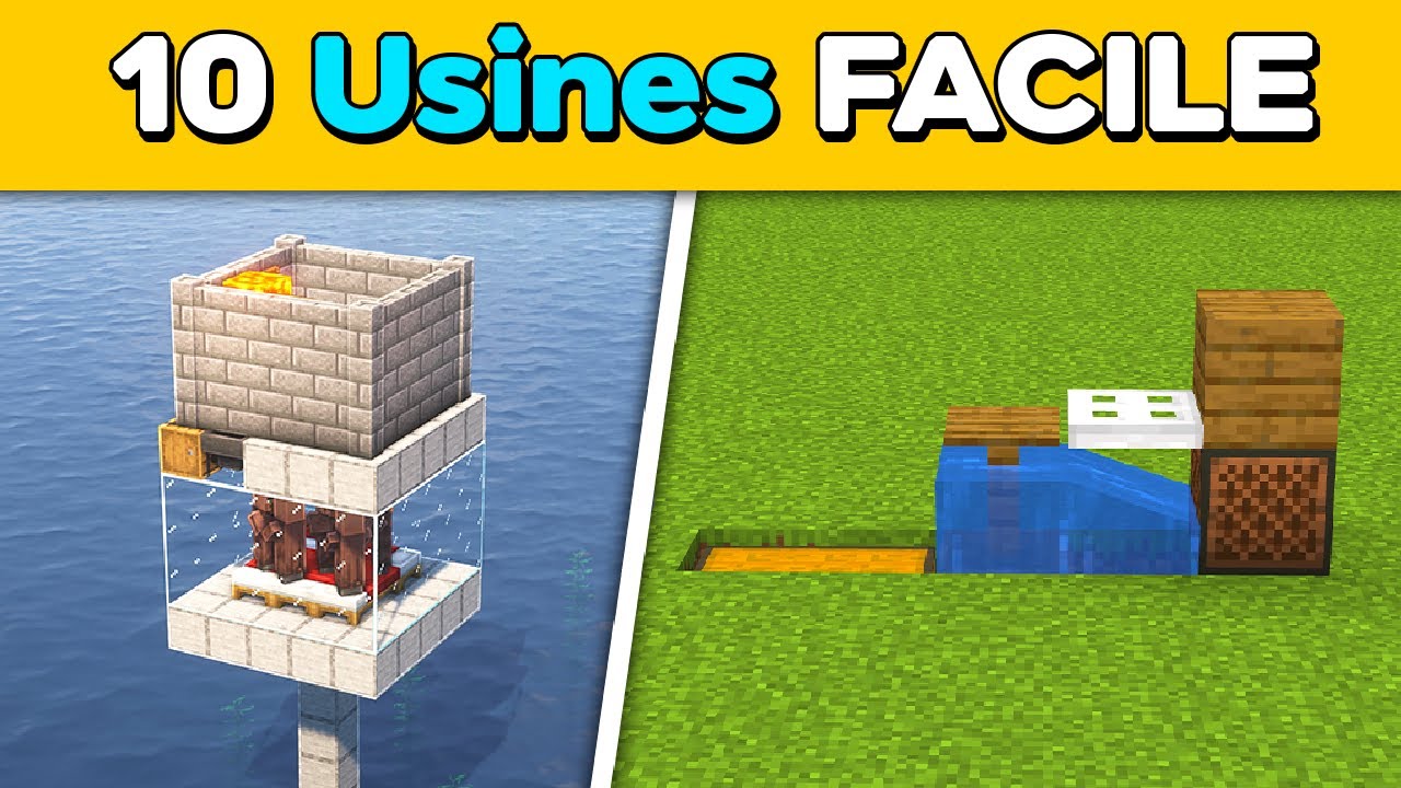 10 USINES à faire en DÉBUT de SURVIE ! Minecraft 1.21+