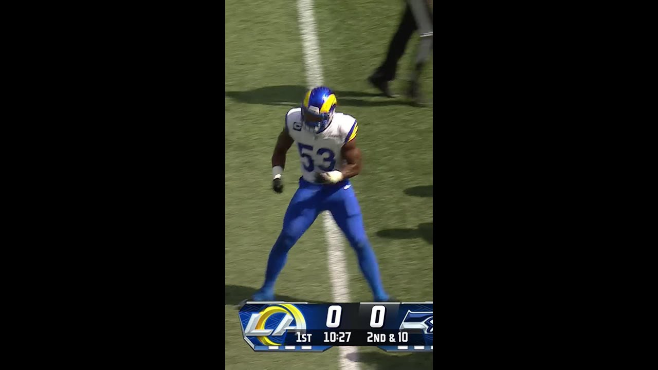 Ernest Jones with a Tackle For Loss vs. Seattle Seahawks