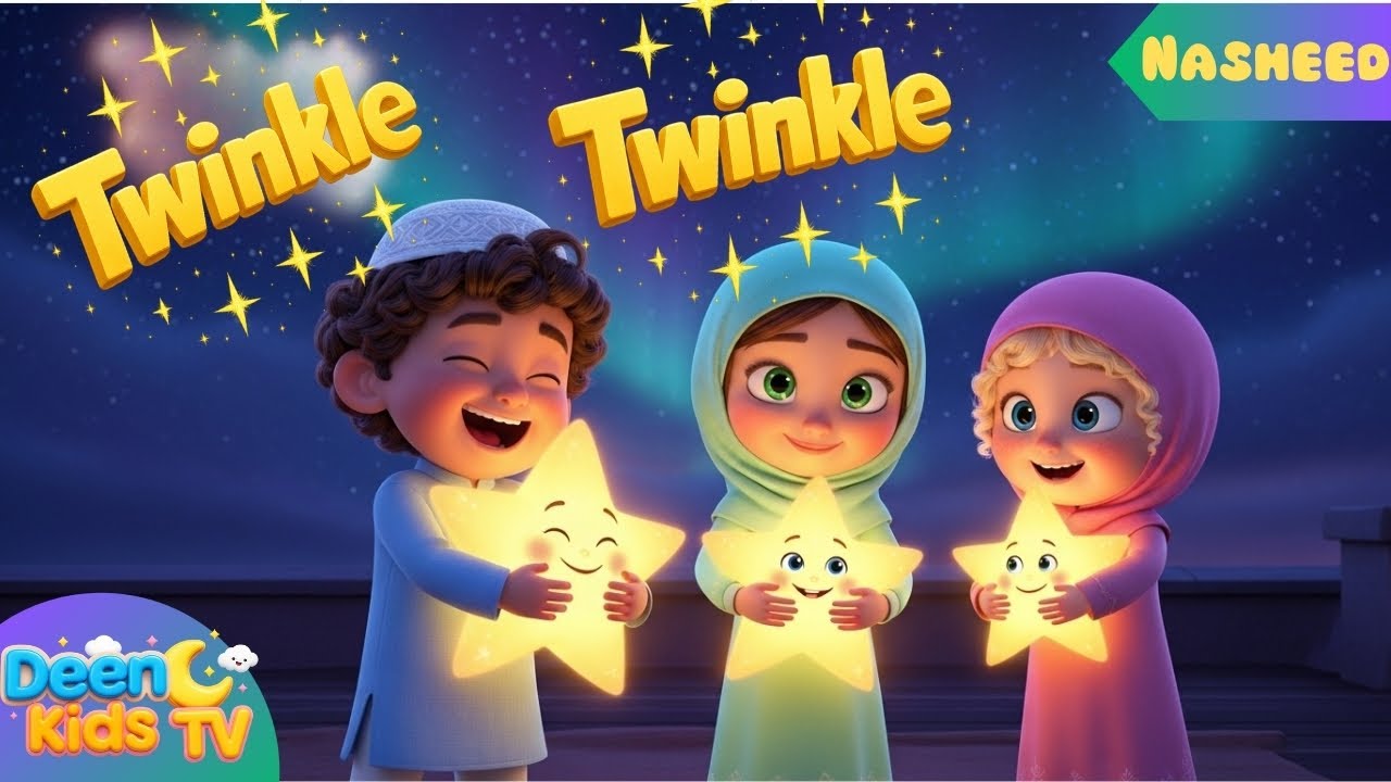 Muslim Twinkle Twinkle | Islamic Lullaby Version | Nasheed for Kids | Deen Kids TV