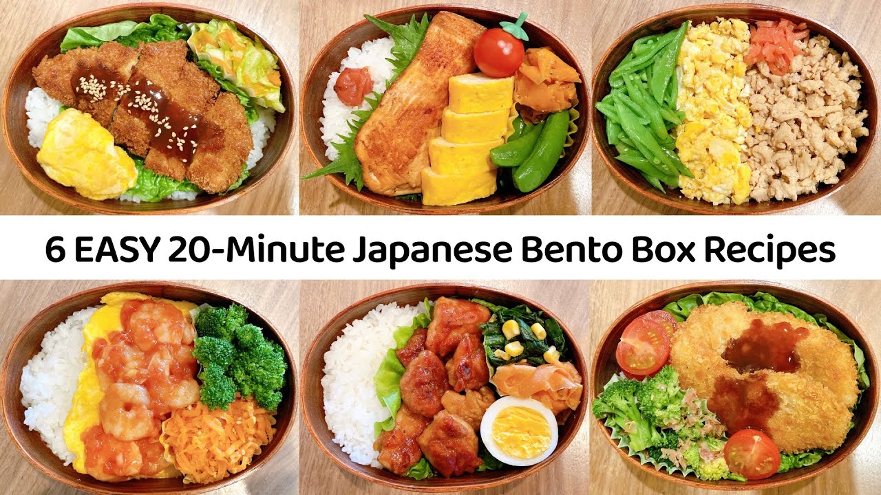 6 Quick & Easy Japanese Bento Recipes in 20 Min 🍱