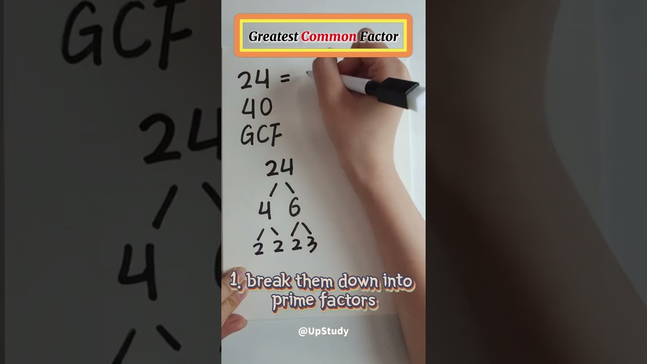 Easy Tips to Find the GCF 📚
