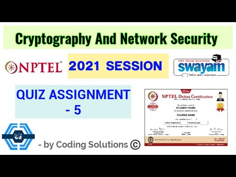 Cryptography And Network Security | Week 5 Answers 2021 | NPTEL ||