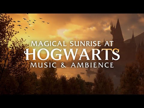 Harry Potter | 🌤️ Hogwarts, Peaceful Music & Ambience During Beautiful Sunrise, Human Made