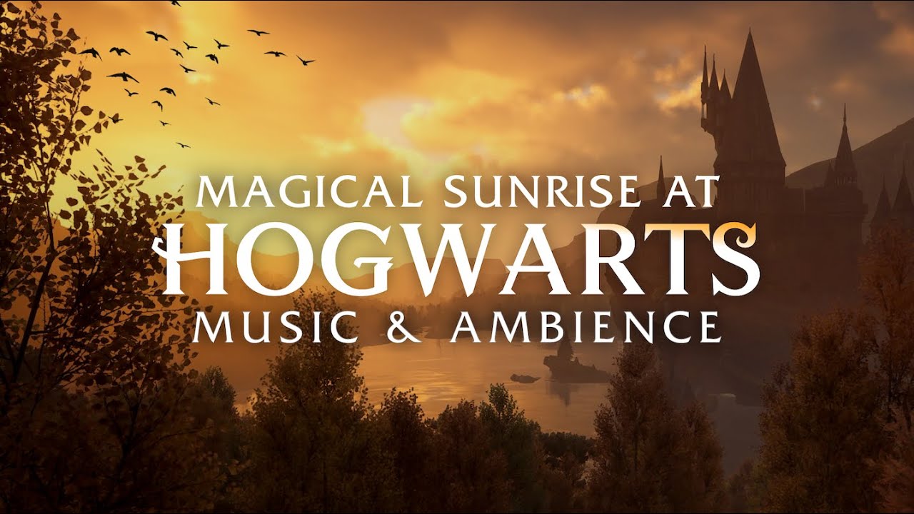 Serene Sunrise at Hogwarts: Peaceful Music & Magical Ambience 🌅