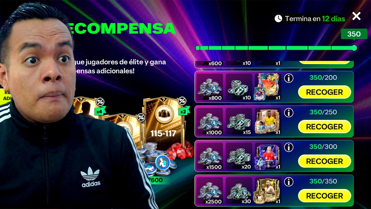 Complete la Racha de Recompensas mas Cara del FC Mobile (100,000 FC Mobile)