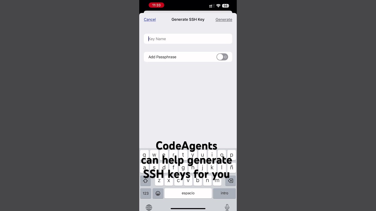 CodeAgents ssh key generation #claudecode #ai #claudecode