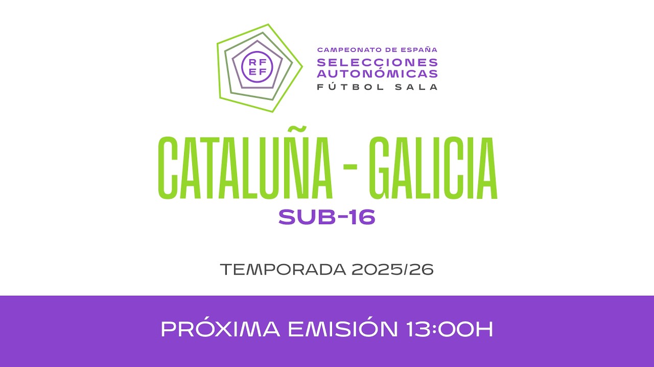 29 Cataluña vs Galicia Sub-16 Futsal Final at 13:00