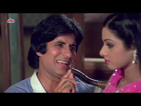Aaj Abhi Yahin Romantic Song Amitabh Bachchan Sridevi Asha Bhosle Kishore Kumar Inquilab 1984