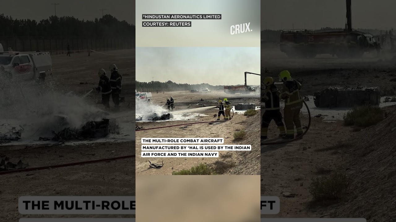 Indian Tejas Fighter Crashes at Dubai Airshow ✈️