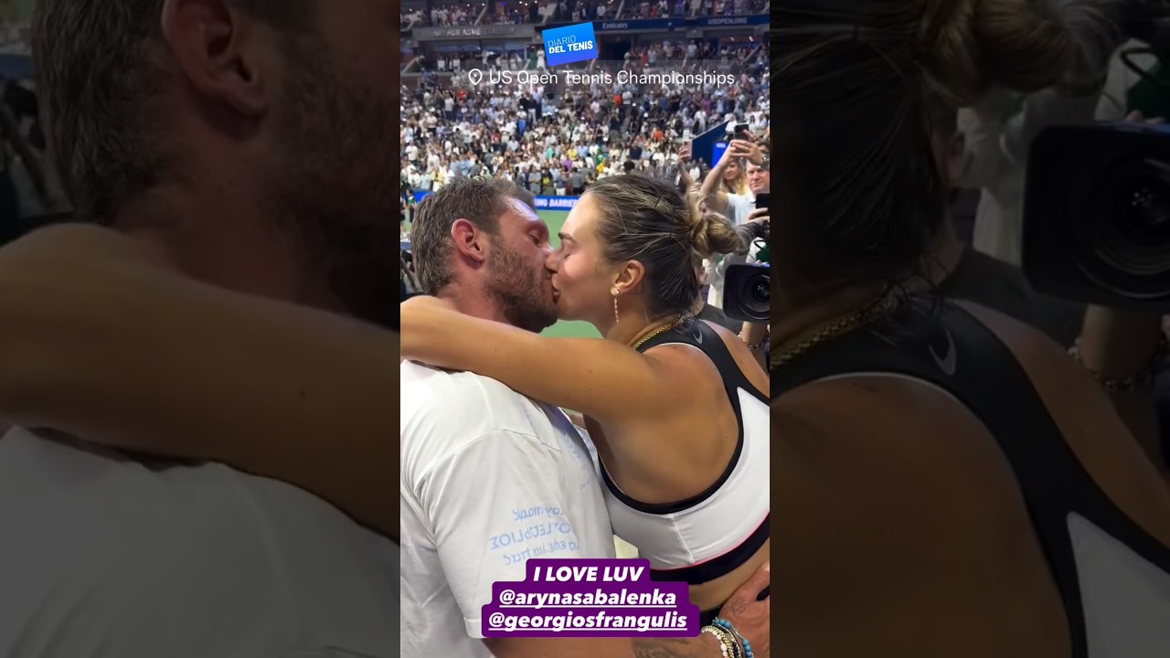 ¡Celebración en el US OPEN! Aryna Sabalenka y Georgios comparten su alegría ❤️