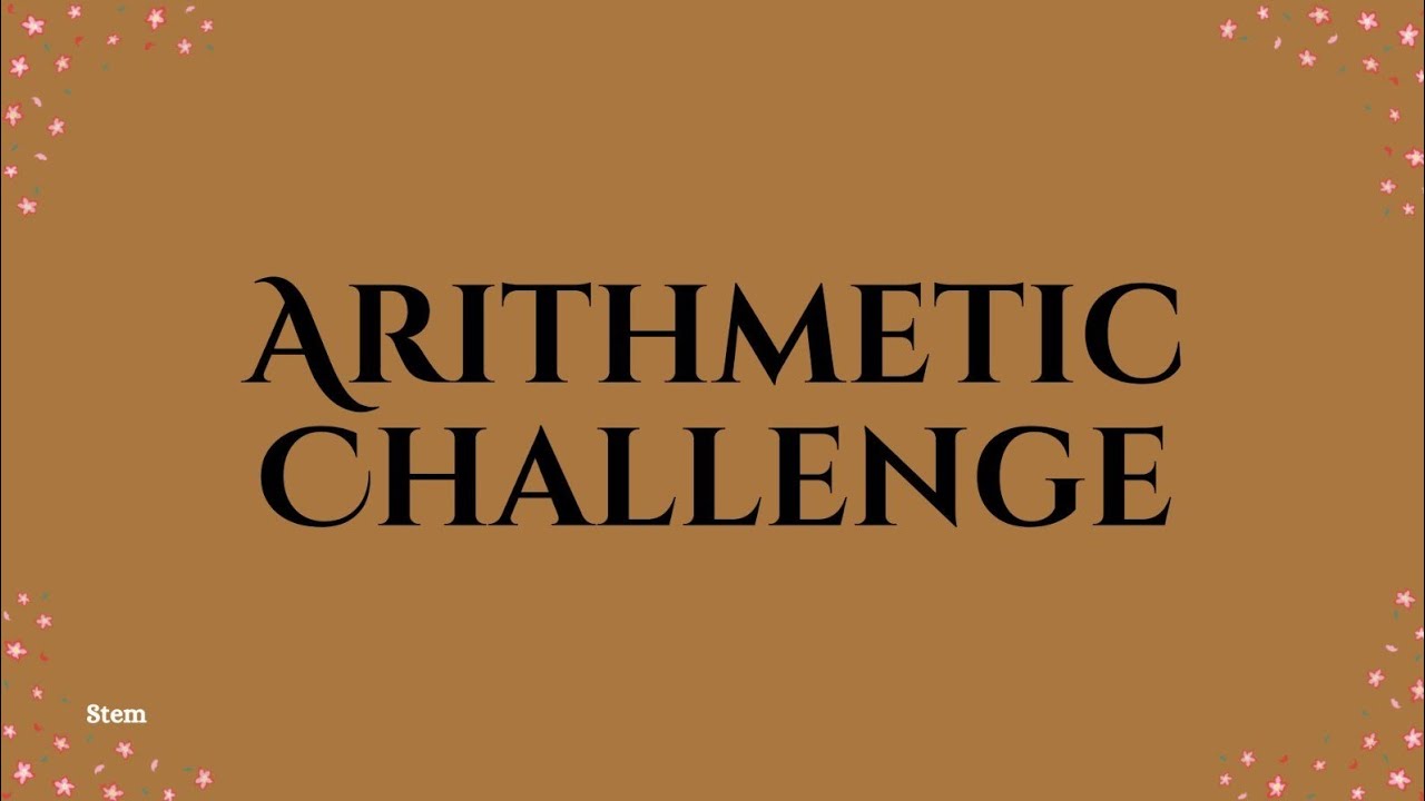 Ultimate Arithmetic Challenge: Boost Your Speed in Addition, Subtraction, Multiplication & Division! ⚡