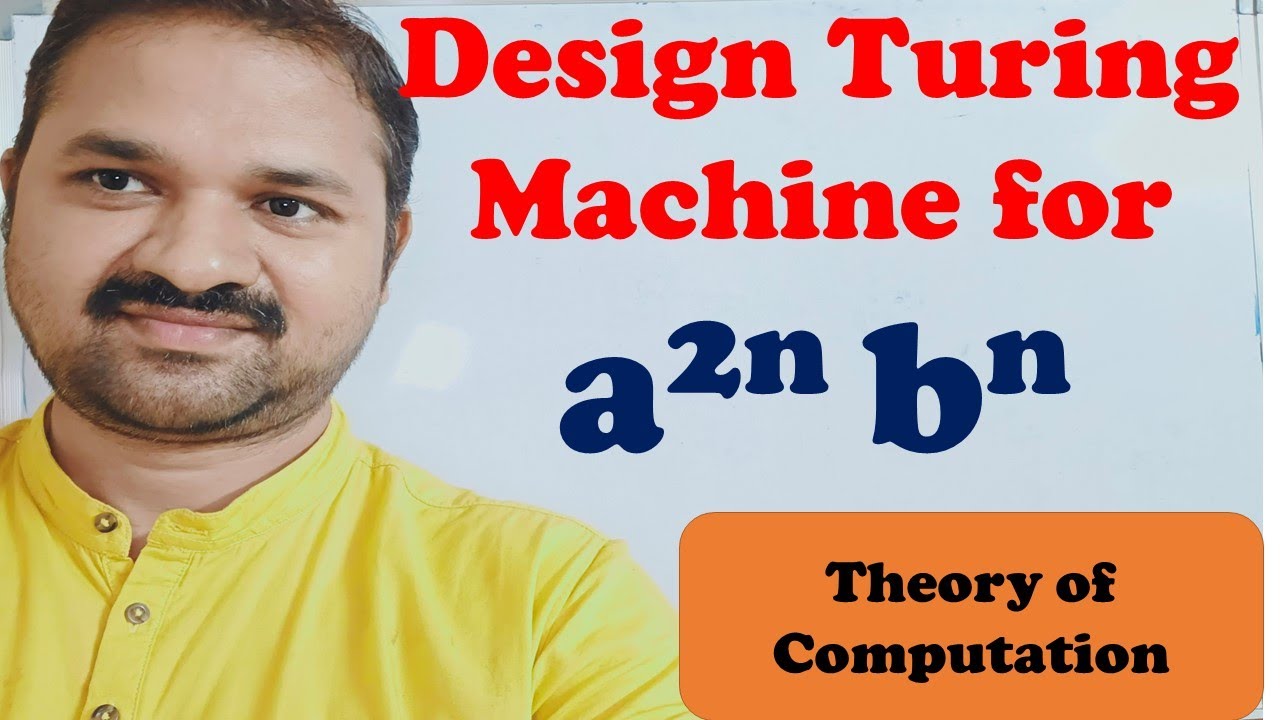 Designing a Turing Machine for a²ⁿbⁿ: Step-by-Step Construction & Theory of Computation 📚