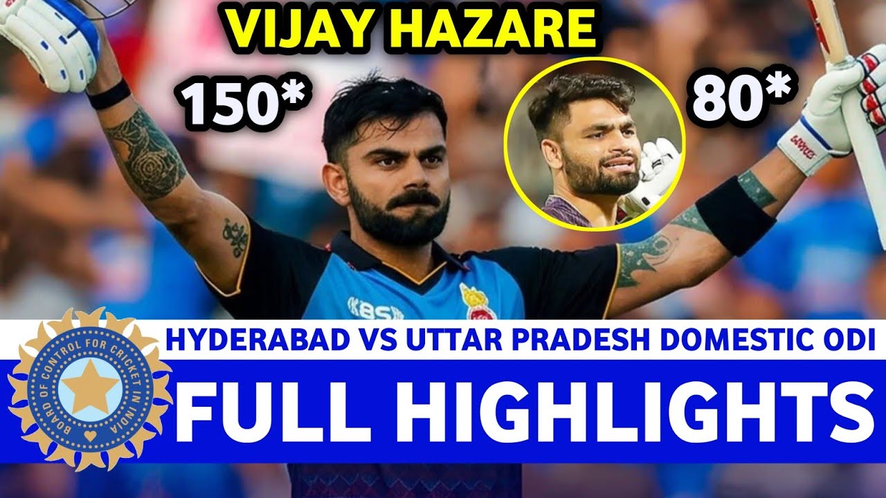 Uttar Pradesh vs Hyderabad Highlights 2025 🏏