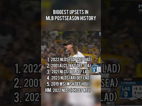 BIGGEST UPSETS in MLB postseason history!