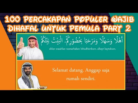 100 Percakapan bahasa arab popular untuk pemula Part 2
