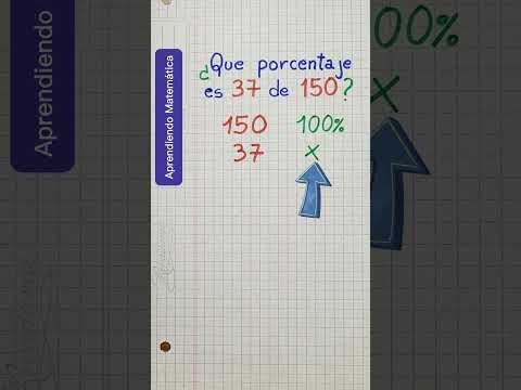 PORCENTAJE con REGLA de TRES SIMPLE