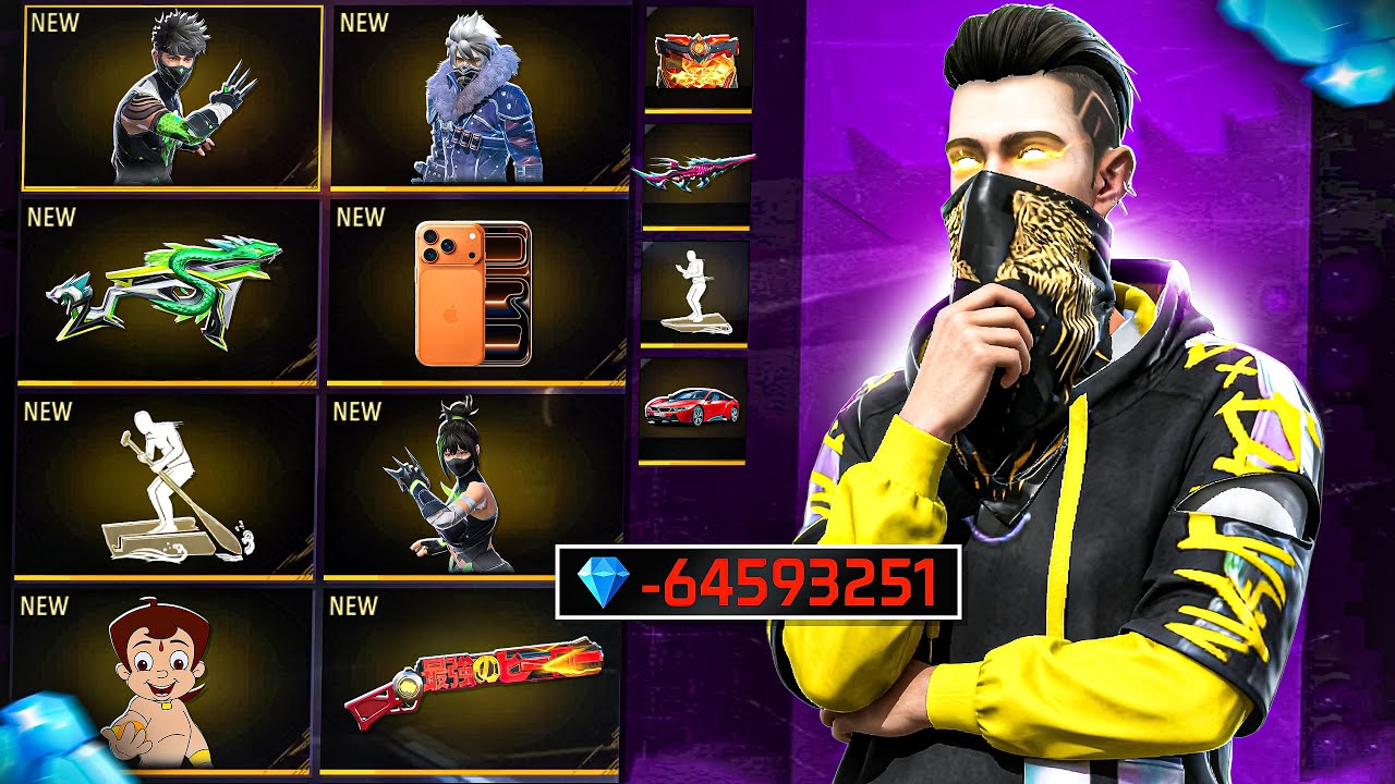 Unlock All New Bundles, Gun Skins & Emotes in Free Fire! 🔥